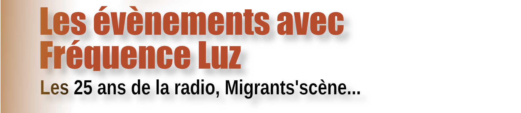 nos prochains évènements