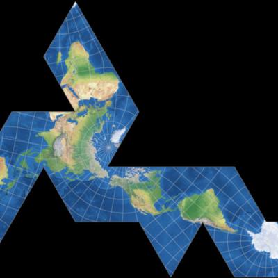 La carte du monde (projection de Fuller)