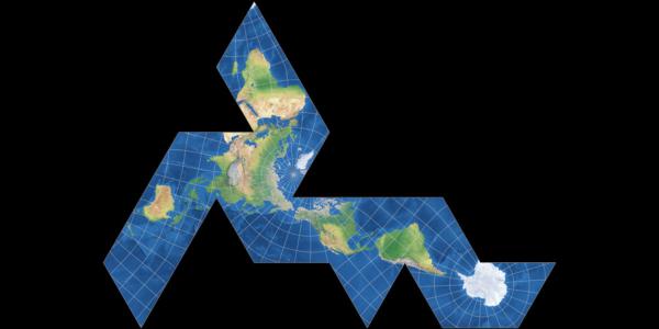 La carte du monde (projection de Fuller)